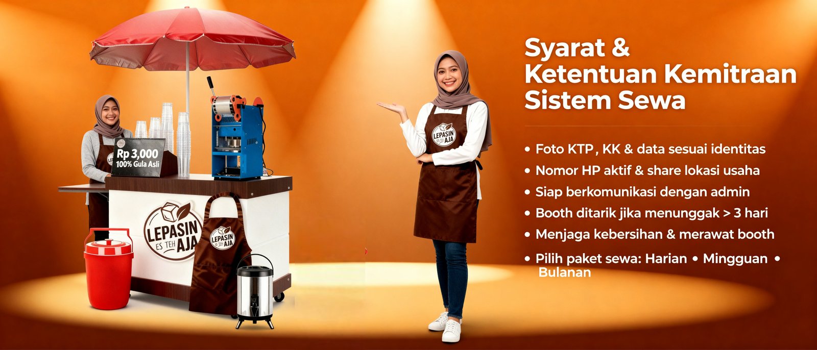 Promo Kemitraan Es Teh Lepasin Aja